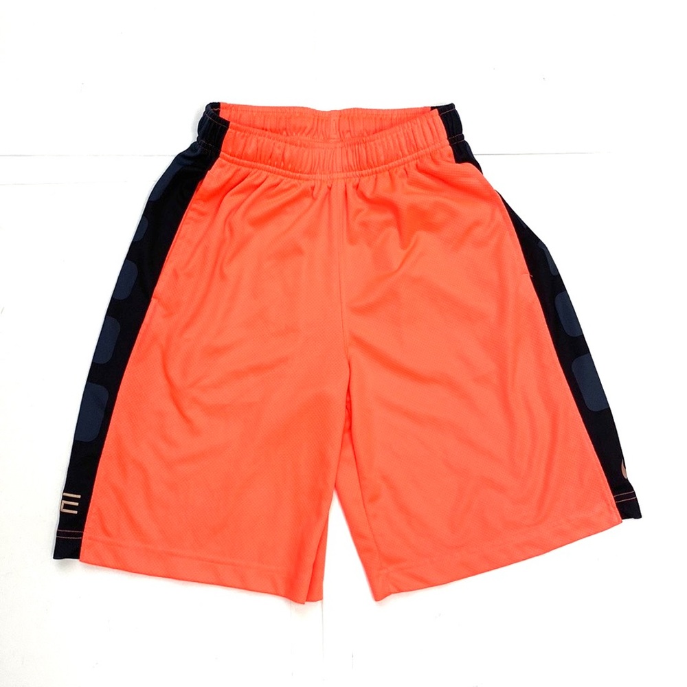 Nike Boys Neon Orange/Black Elite Dri-Fit Basketball Shorts
